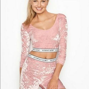 Victoria Secrets Velvet Crop Top